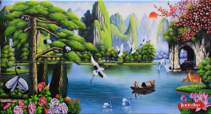 Tranh sơn thủy hữu tình – Là gì? Ý nghĩa, Mẫu đẹp!!! | Cộng Đồng Cơ Điện  Lạnh Việt Nam - HVACR Vietnam Community